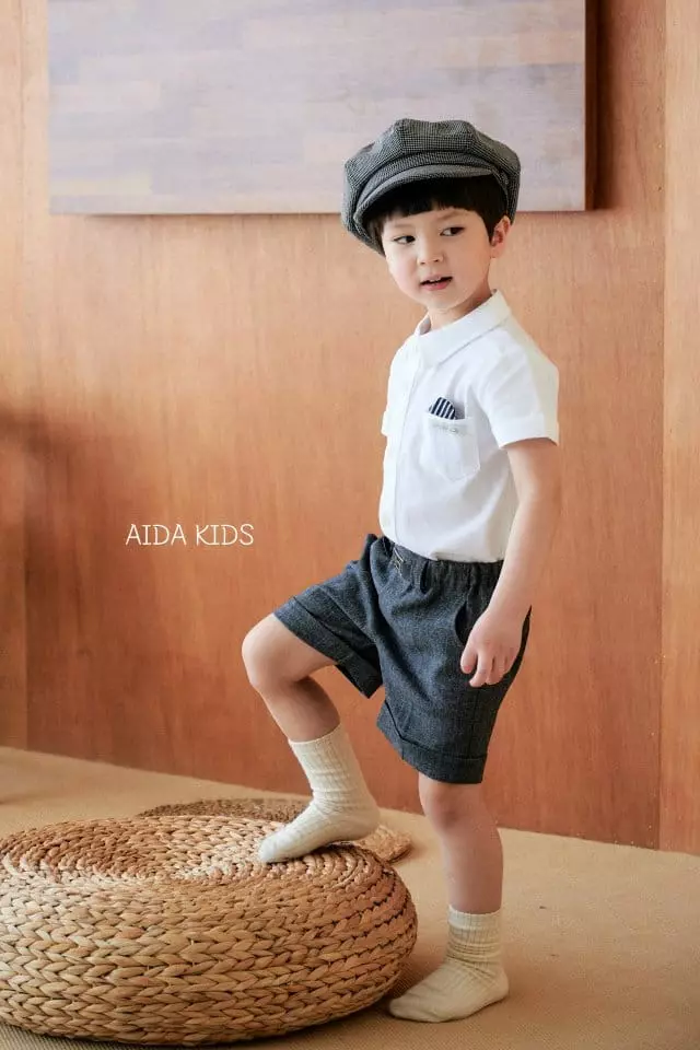 Aida - Korean Children Fashion - #stylishchildhood - PK Short Sleeves Shirt - 6