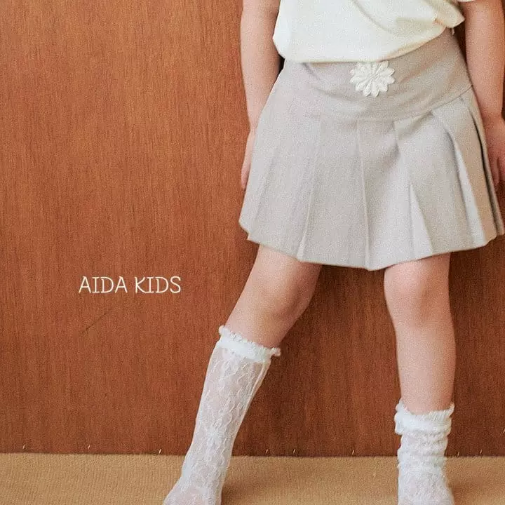 Aida - Korean Children Fashion - #stylishchildhood - Wrinkle Skirt - 5