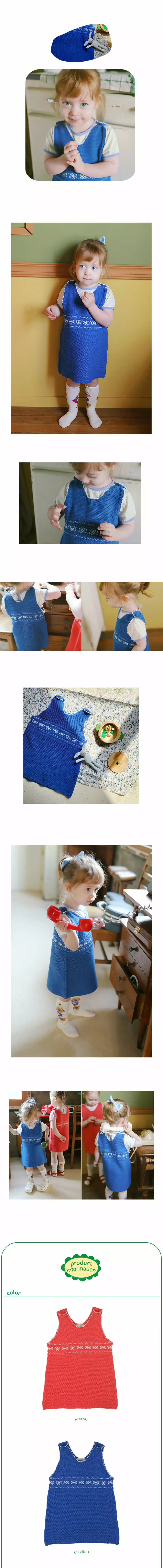 Amber - Korean Children Fashion - #childofig - Marine Knit One-piece - 3