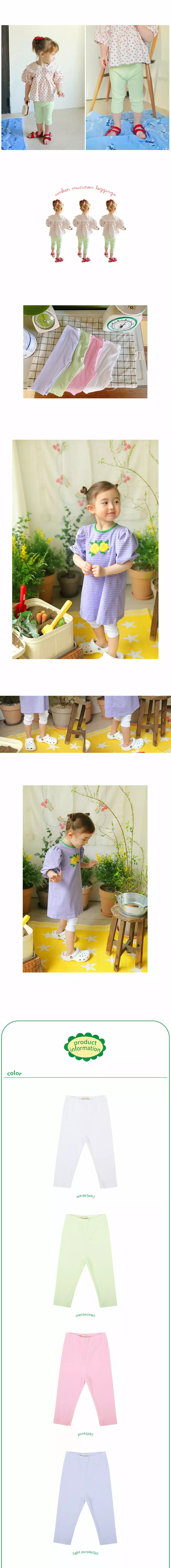 Amber - Korean Children Fashion - #childofig - Macaroon Leggings - 3