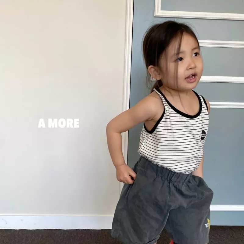 Amore - Korean Children Fashion - #todddlerfashion - Alpabet Sleeveless
