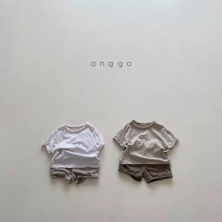 Anggo - Korean Children Fashion - #childrensboutique - Puppy Top Bottom Set - 9
