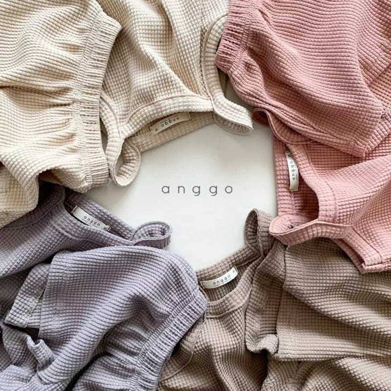 Anggo - Korean Children Fashion - #fashionkids - Craker Top Bottom Set - 8