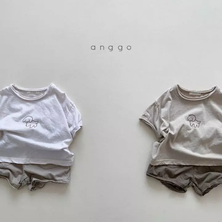Anggo - Korean Children Fashion - #prettylittlegirls - Puppy Top Bottom Set - 6