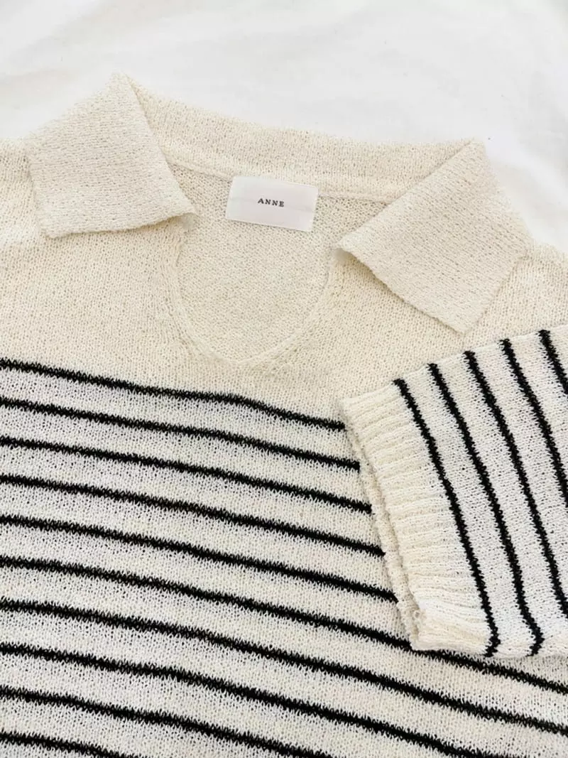 Anne - Korean Women Fashion - #romanticstyle - Emma Bookle Summer Knit - 2