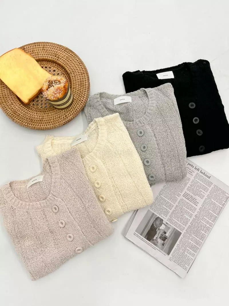 Anne - Korean Women Fashion - #vintageinspired - Powder Bookle Cardigan