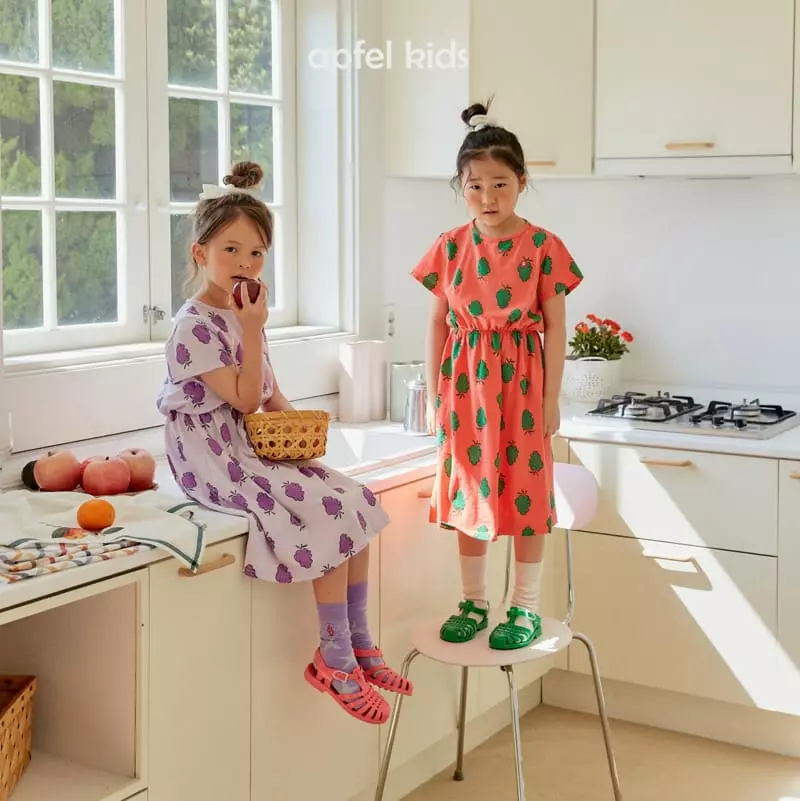 Apfel - Korean Children Fashion - #designkidswear - Grape One-piece - 9