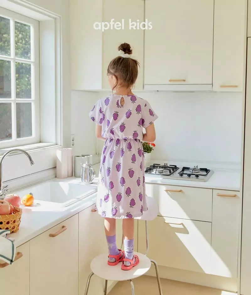 Apfel - Korean Children Fashion - #fashionkids - Grape One-piece - 11