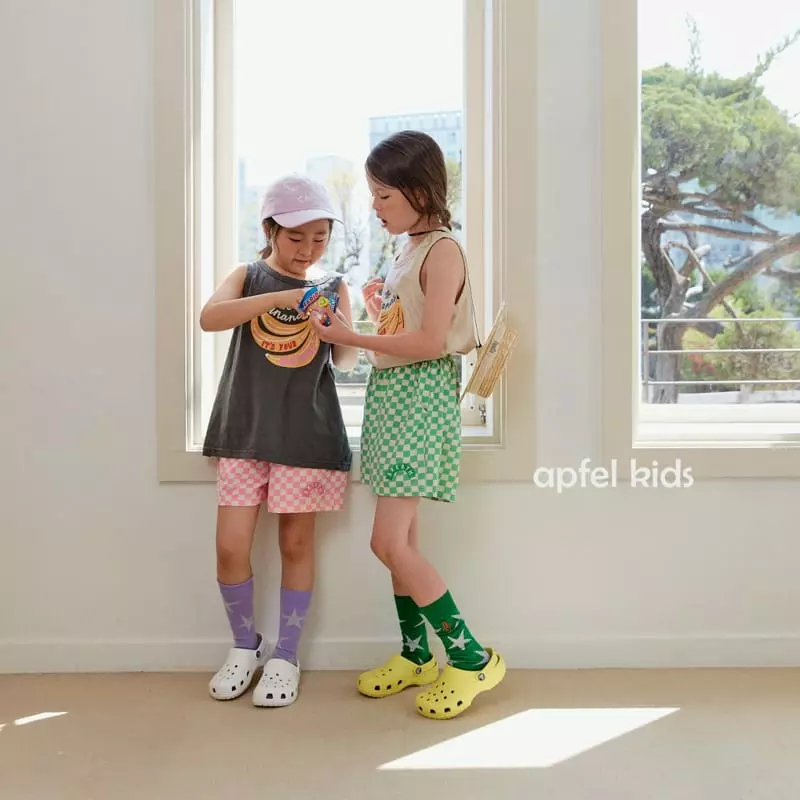 Apfel - Korean Children Fashion - #littlefashionista - Check Pants - 6