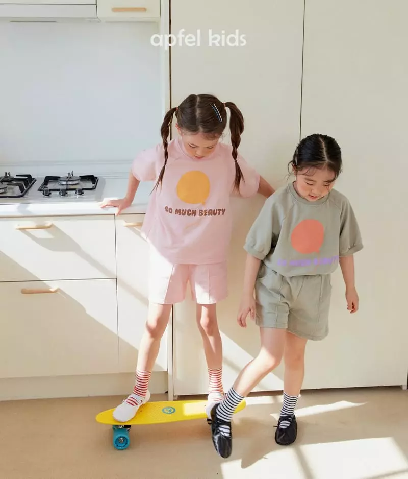 Apfel - Korean Children Fashion - #prettylittlegirls - Balloon Top Bottom Set - 5