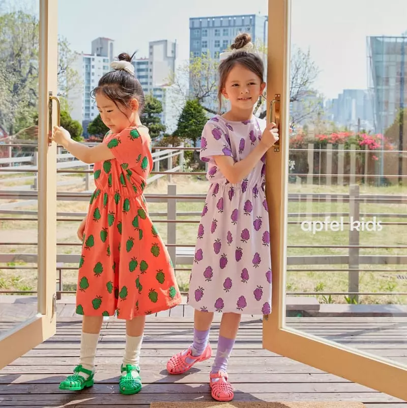 Apfel - Korean Children Fashion - #stylishchildhood - Grape One-piece - 6
