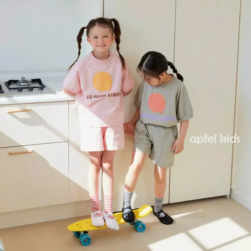 Apfel - Korean Children Fashion - #todddlerfashion - Balloon Top Bottom Set - 6