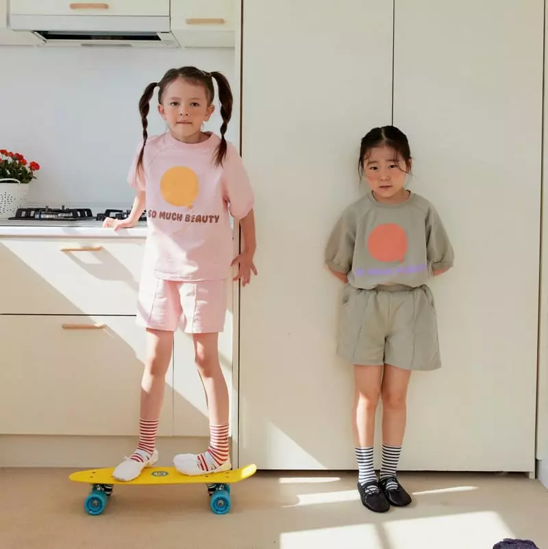Apfel - Korean Children Fashion - #toddlerclothing - Balloon Top Bottom Set - 7