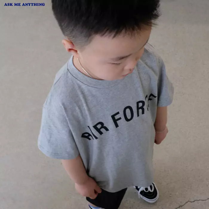 Ask Me Anything - Korean Children Fashion - #kidzfashiontrend - Air Force Tee - 4