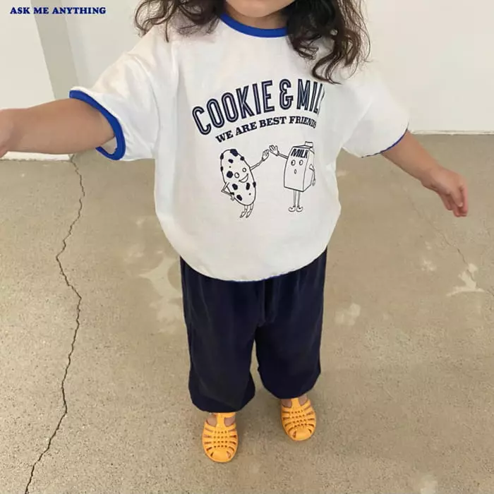 Ask Me Anything - Korean Children Fashion - #childofig - Cookie Milk Tee - 12