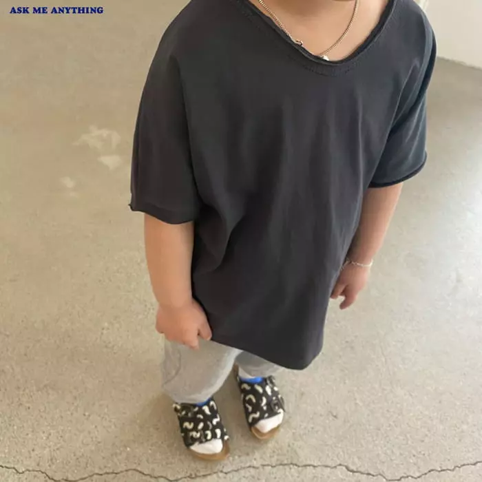 Ask Me Anything - Korean Children Fashion - #childofig - Soft Tee - 8
