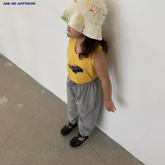 Ask Me Anything - Korean Children Fashion - #designkidswear - Slub Pants - 5