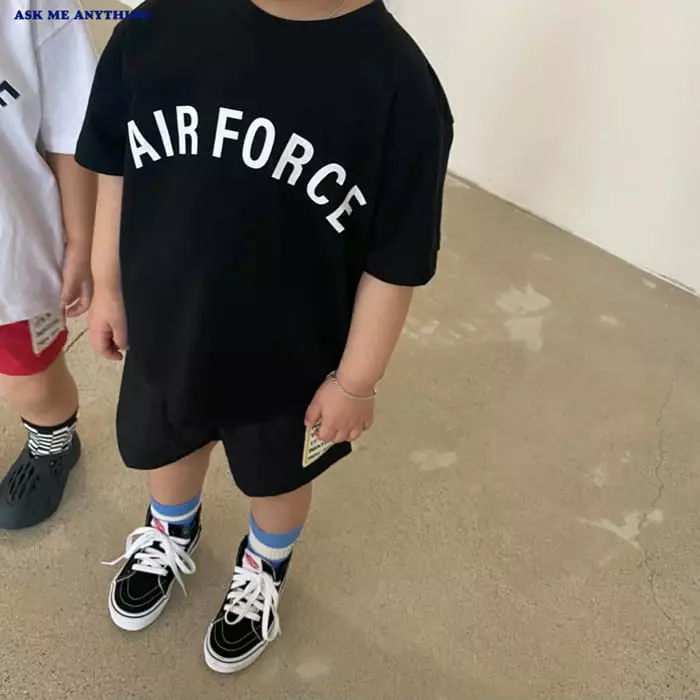 Ask Me Anything - Korean Children Fashion - #designkidswear - Air Force Tee - 12
