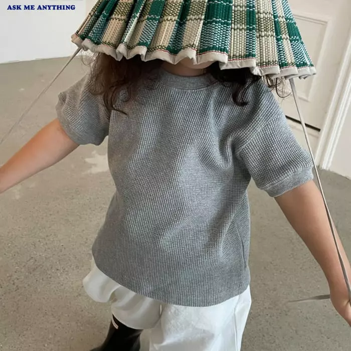 Ask Me Anything - Korean Children Fashion - #designkidswear - Waffle Tee - 9