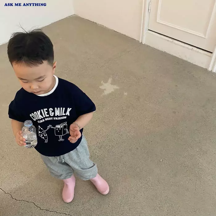 Ask Me Anything - Korean Children Fashion - #discoveringself - Cookie Milk Tee
