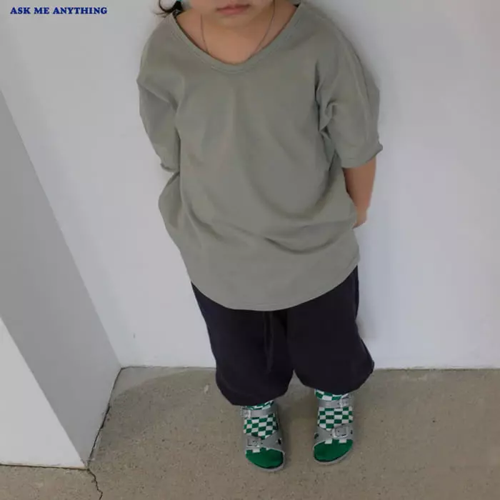 Ask Me Anything - Korean Children Fashion - #discoveringself - Soft Tee - 11