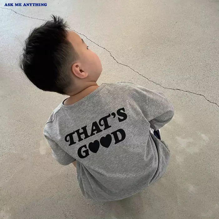 Ask Me Anything - Korean Children Fashion - #kidsshorts - That is Long Tee - 10