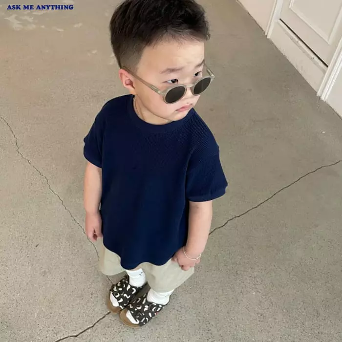 Ask Me Anything - Korean Children Fashion - #littlefashionista - Waffle Tee - 2