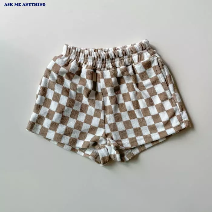 Ask Me Anything - Korean Children Fashion - #magicofchildhood - Checker Shorts