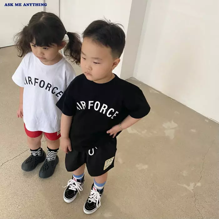 Ask Me Anything - Korean Children Fashion - #magicofchildhood - Air Force Tee - 6