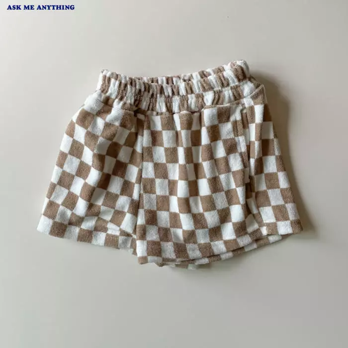 Ask Me Anything - Korean Children Fashion - #minifashionista - Checker Shorts - 2