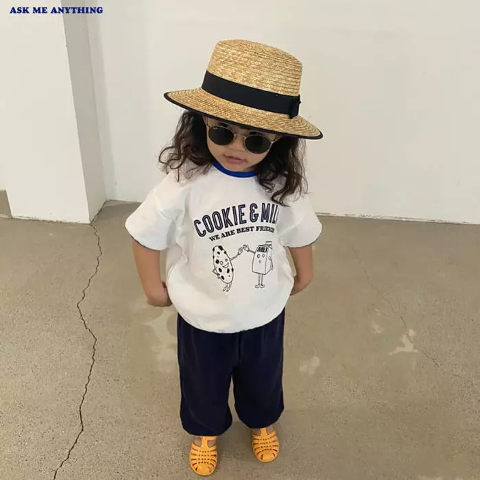 Ask Me Anything - Korean Children Fashion - #minifashionista - Cookie Milk Tee - 9