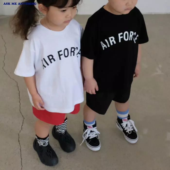Ask Me Anything - Korean Children Fashion - #minifashionista - Air Force Tee - 7
