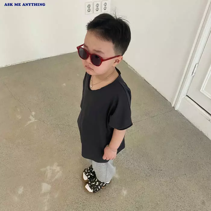 Ask Me Anything - Korean Children Fashion - #minifashionista - Soft Tee - 5