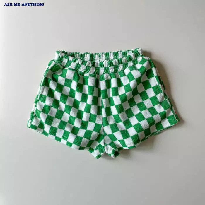Ask Me Anything - Korean Children Fashion - #prettylittlegirls - Checker Shorts - 3