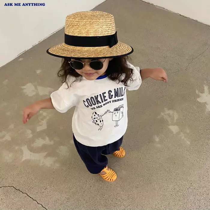 Ask Me Anything - Korean Children Fashion - #prettylittlegirls - Cookie Milk Tee - 10