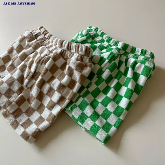 Ask Me Anything - Korean Children Fashion - #stylishchildhood - Checker Shorts - 6