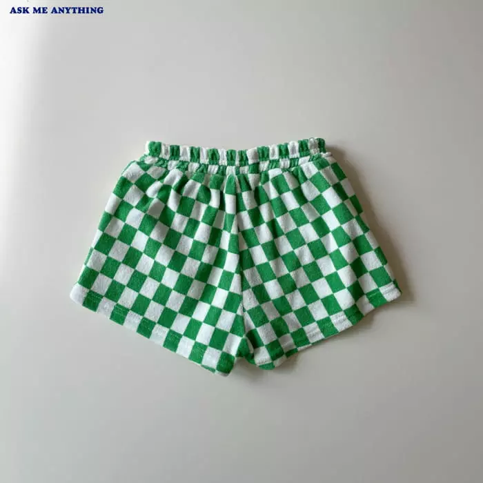 Ask Me Anything - Korean Children Fashion - #toddlerclothing - Checker Shorts - 5