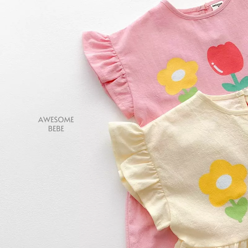 Awesome Bebe - Korean Children Fashion - #Kfashion4kids - Tulip Wing One-piece - 10