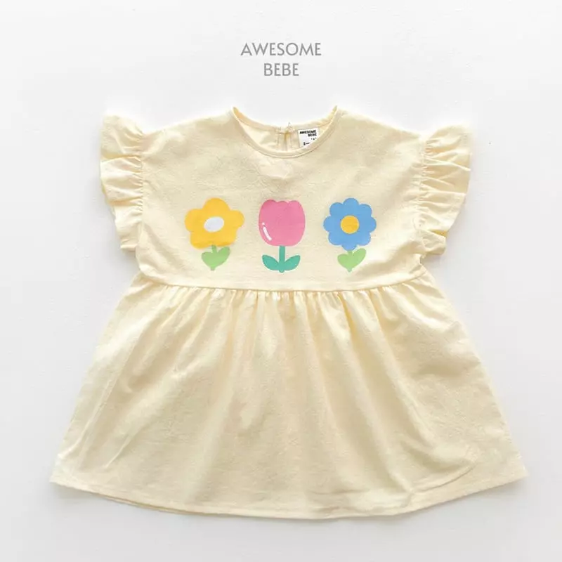 Awesome Bebe - Korean Children Fashion - #childofig - Tulip Wing One-piece