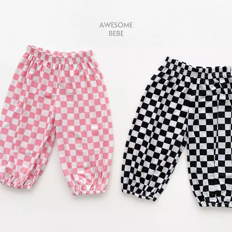 Awesome Bebe - Korean Children Fashion - #childrensboutique - Check Pants