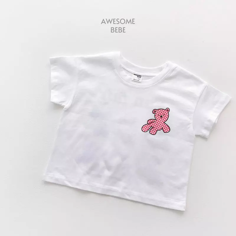 Awesome Bebe - Korean Children Fashion - #designkidswear - Fun Bear Short Sleeves Tee - 10