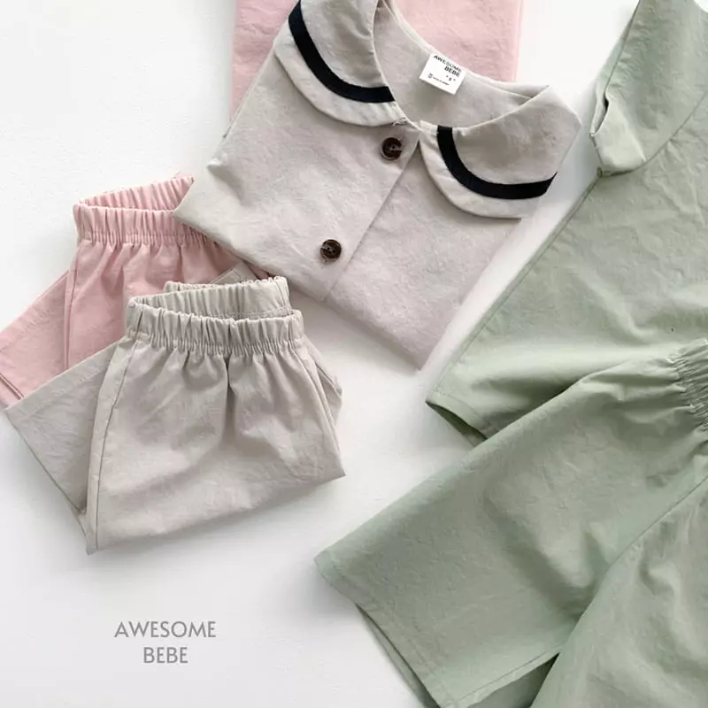 Awesome Bebe - Korean Children Fashion - #discoveringself - Sailor Top Bottom Set - 9
