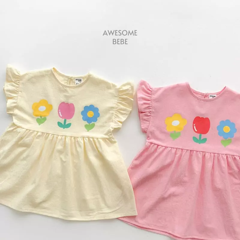Awesome Bebe - Korean Children Fashion - #discoveringself - Tulip Wing One-piece - 5