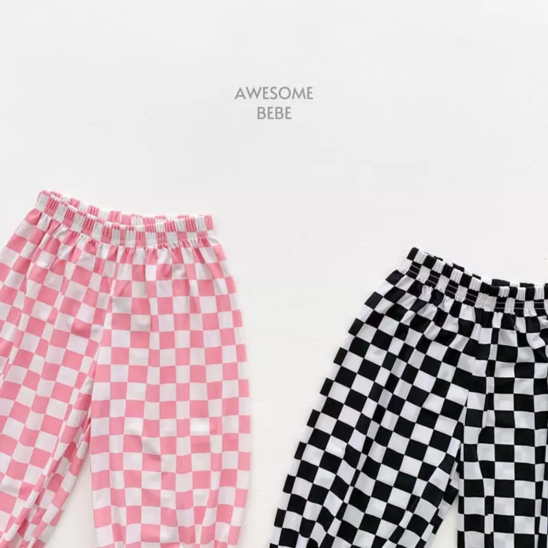 Awesome Bebe - Korean Children Fashion - #discoveringself - Check Pants - 3