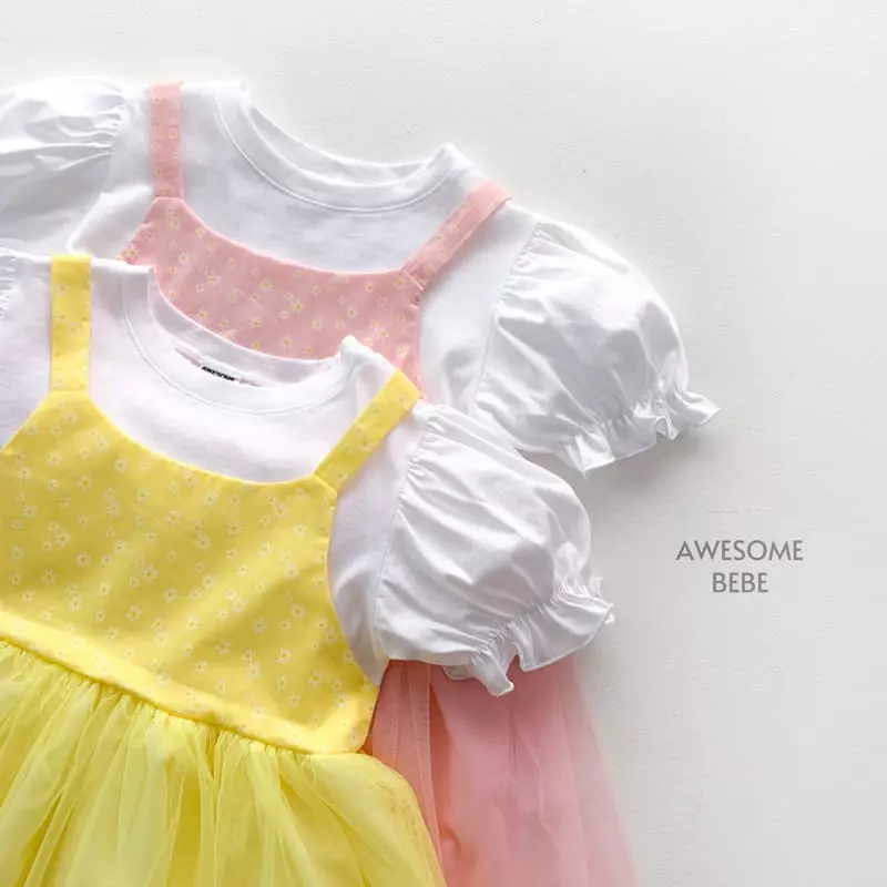 Awesome Bebe - Korean Children Fashion - #fashionkids - Flower Dungarees One-piece - 7