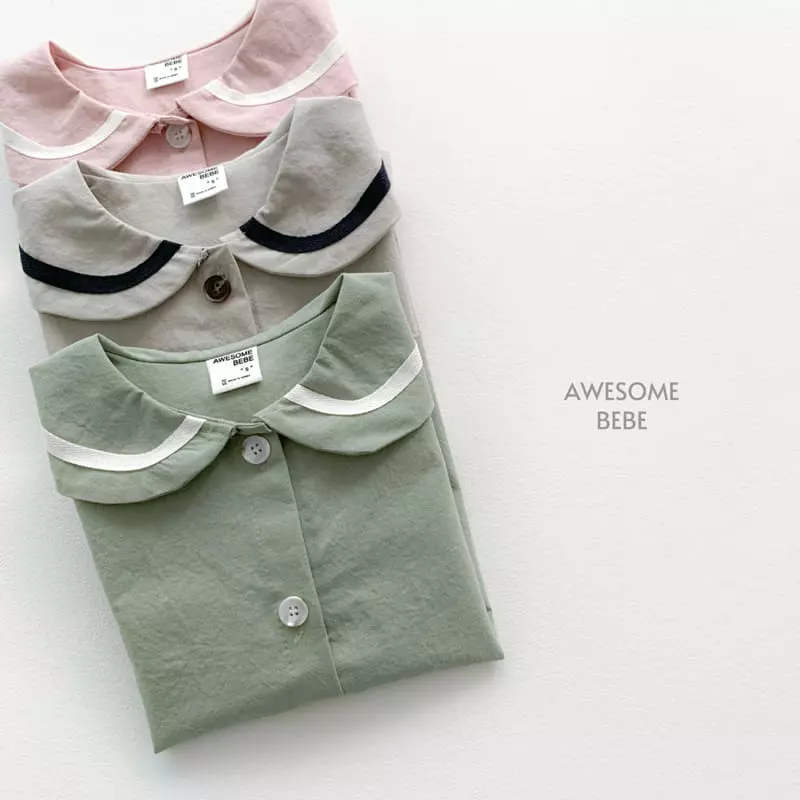 Awesome Bebe - Korean Children Fashion - #kidsshorts - Sailor Top Bottom Set - 11