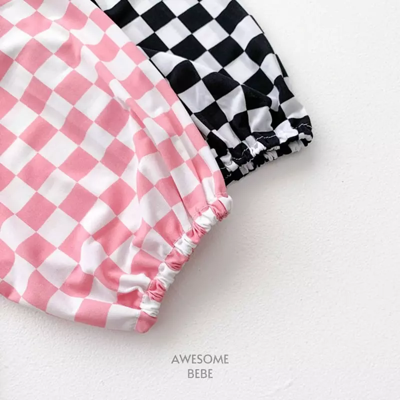 Awesome Bebe - Korean Children Fashion - #kidsshorts - Check Pants - 5