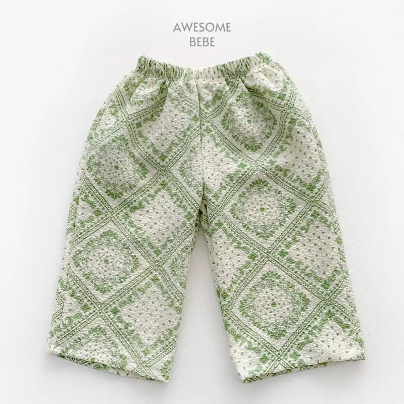 Awesome Bebe - Korean Children Fashion - #kidsstore - Paisely Pants - 6