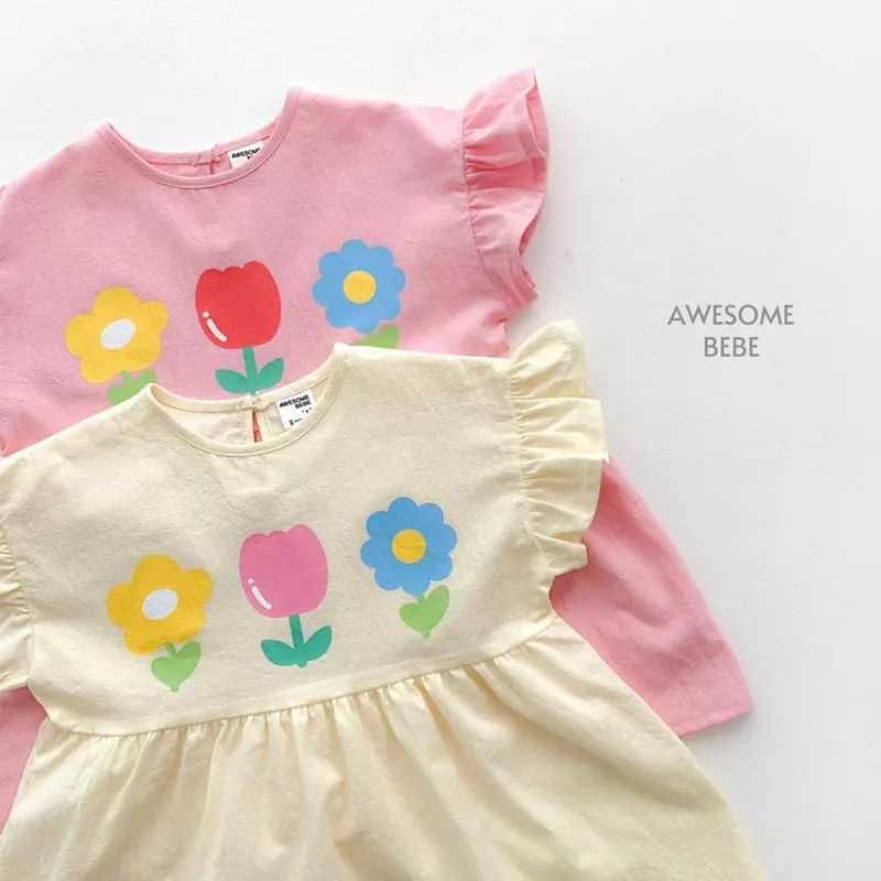Awesome Bebe - Korean Children Fashion - #kidzfashiontrend - Tulip Wing One-piece - 9