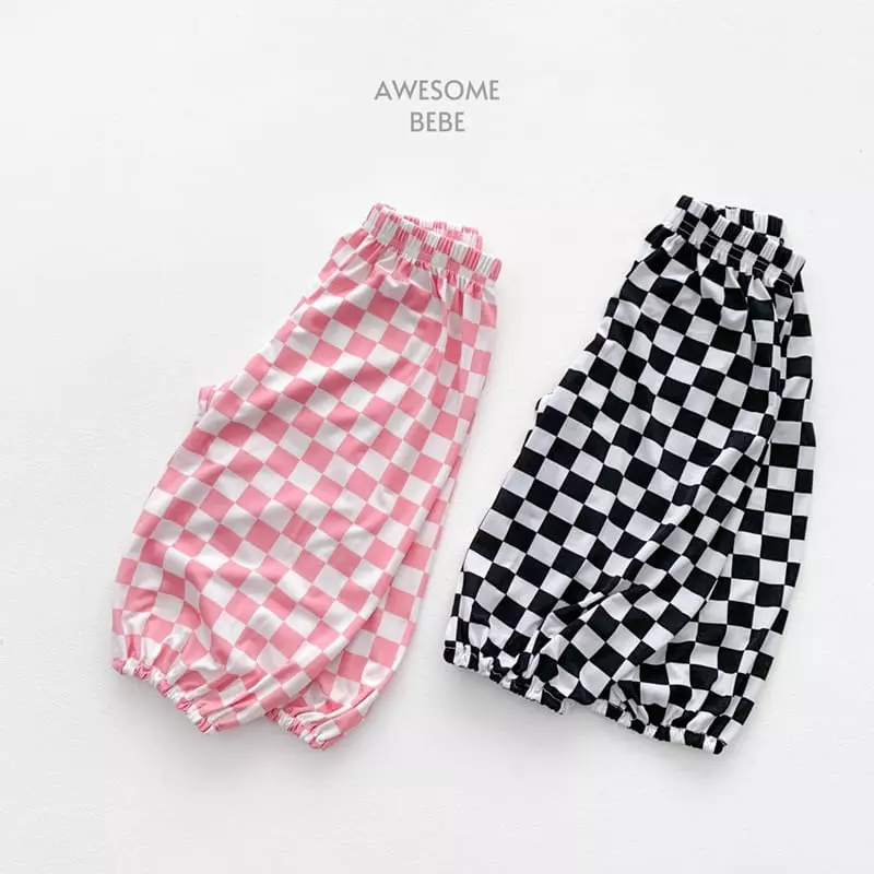 Awesome Bebe - Korean Children Fashion - #kidzfashiontrend - Check Pants - 7